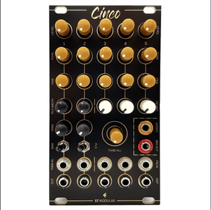 Cinco - 5 OSC IN 1 MODULE - POPULATED PCB/PANEL SET – Calsynth
