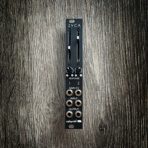 2VCA - Dual VCA - Mixer based on Mutable Veils in 4hp - Matte Black