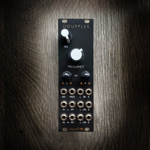 Doupples - stereo multimode filter based on Ripples - black