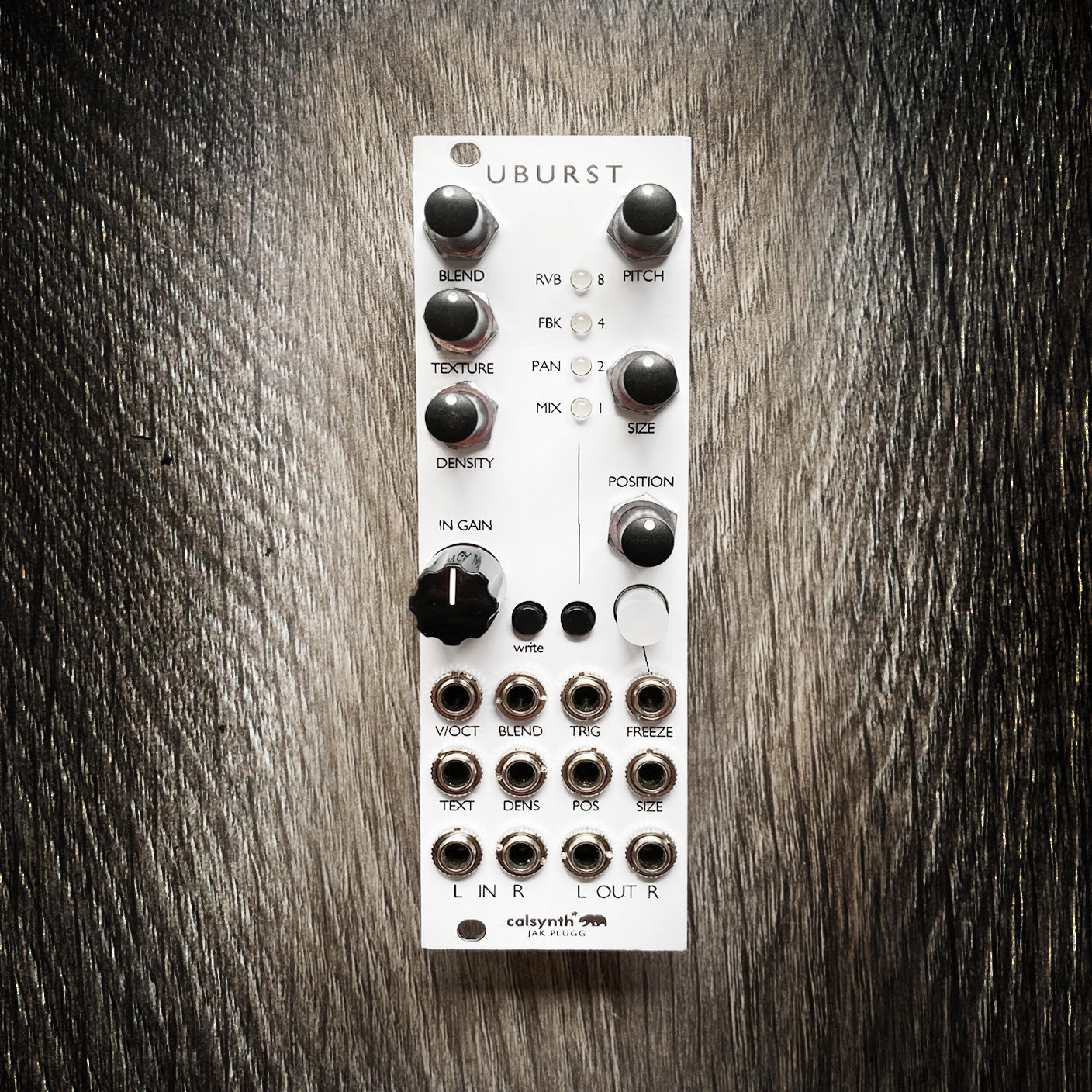 uBurst - Mutable Instruments Micro Clouds Clone Eurorack Module - White